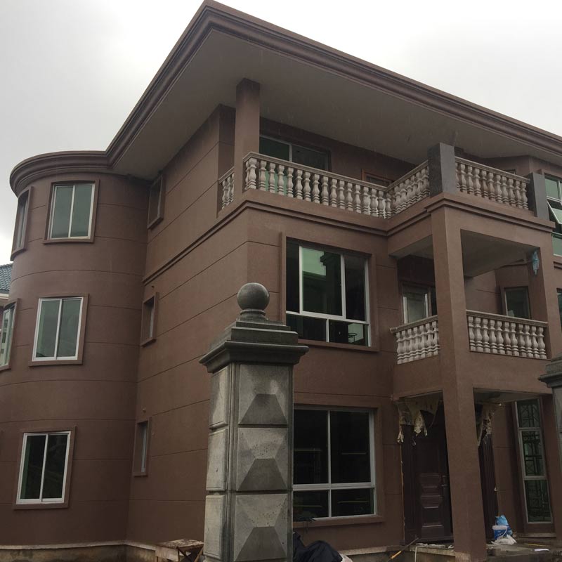 仿石漆醉咖啡色案例展图