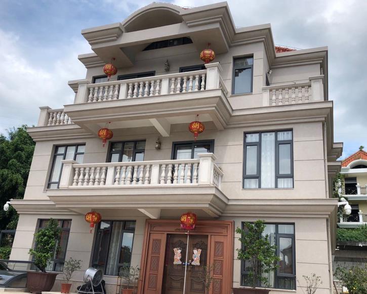 石感漆外墙别墅的运用