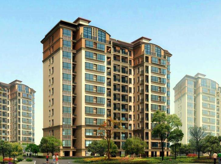 石感漆小区外墙效果图